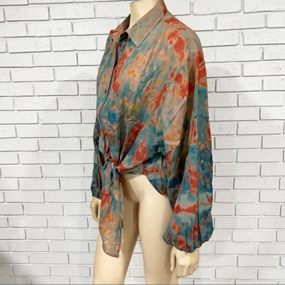 Mes Demoiselles Printed Cotton Motif Shirt - Size 10 - Picture 3 of 8